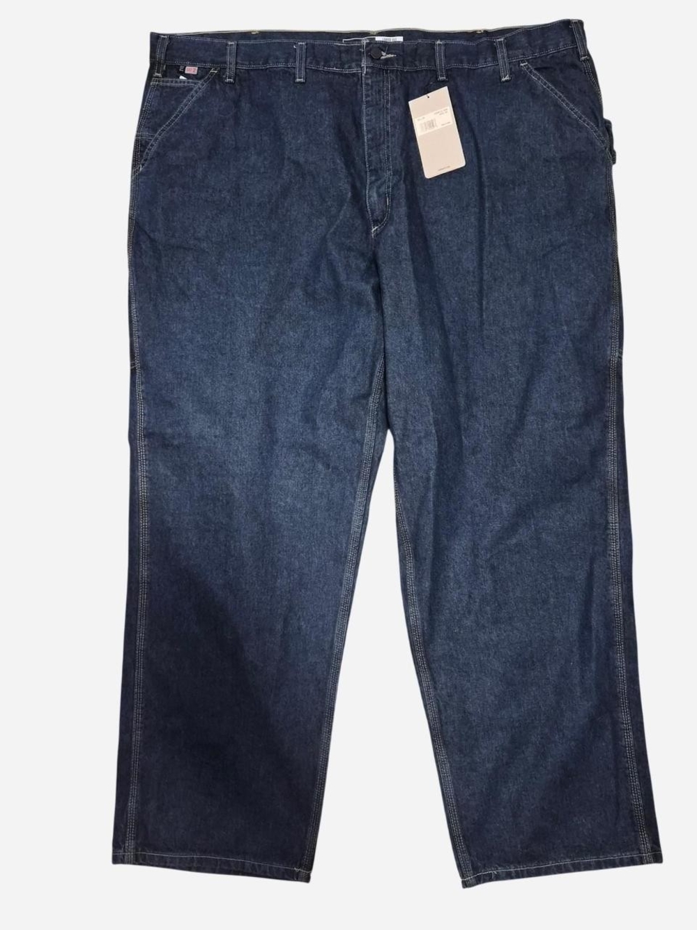 Carhartt Dark Navy Relaxed-Fit Work Jeans
